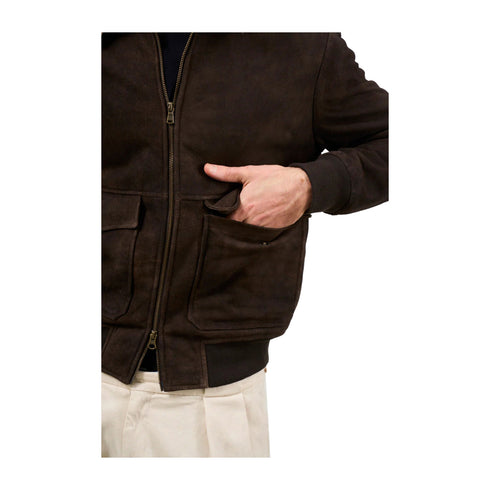 D'Amico Giacca imbottita Giubbino Uomo Antic Suede 48 - Francavilla Moda